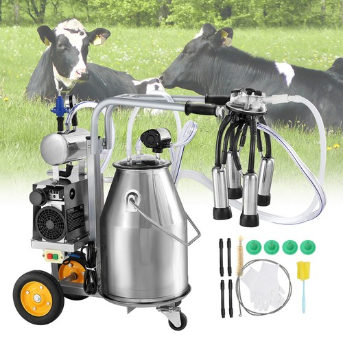 Electric cow milking machine - cow,