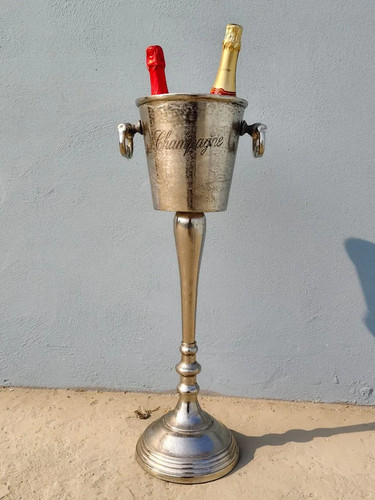 Seau champagne argent sur - seau,
