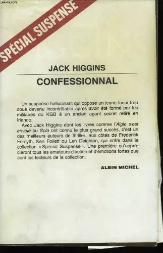 Confessionnal jack higgins - confessionnal,,