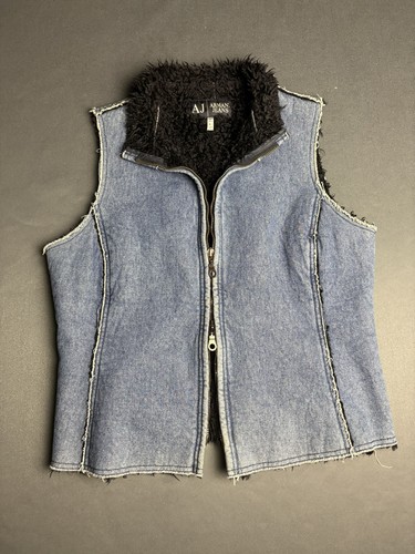 Denim vest armani jeans faux - vest,
