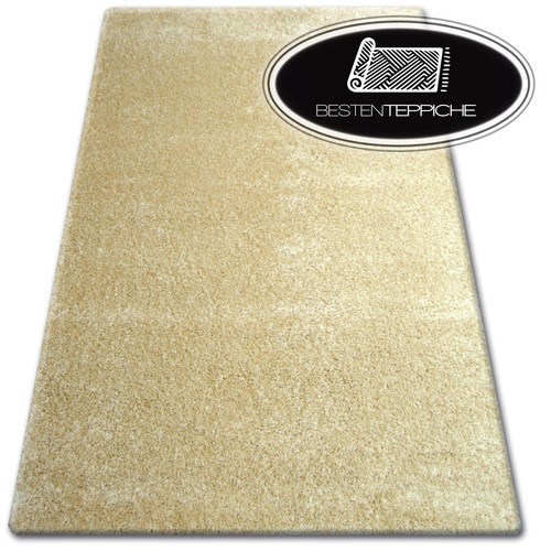 Tapis shaggy doré poils - doré,