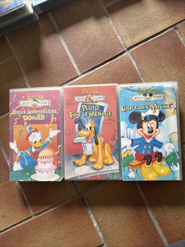 Vhs lot cassettes walt - lot,