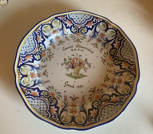 Grand plat faïence de - grand,