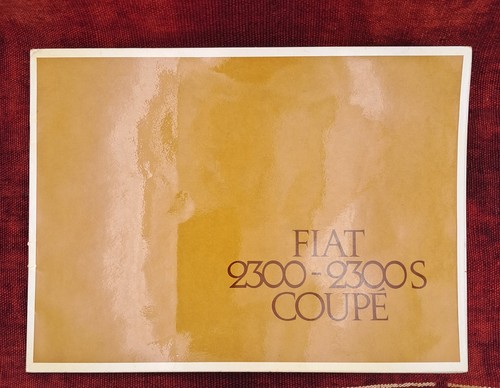 Brochure fiat 2300 - brochure, /