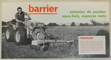 leaflet tractor brochure barrier mower mower grinder brush mower