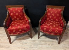 Paire de bergères Empire en