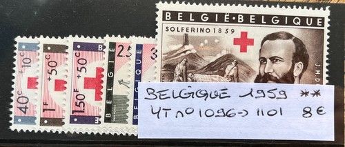 Timbres belgique 1959 - belgique, n°