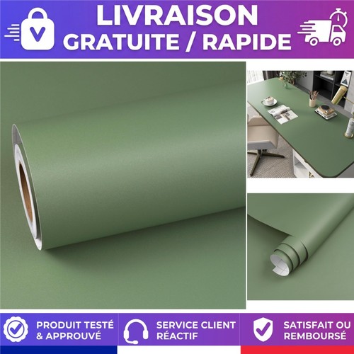 Papier peint adhésif vert - papier,