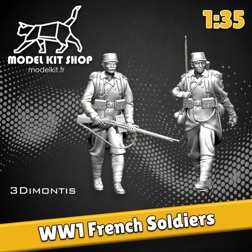 Figurines ww1 soldats - 1:35,