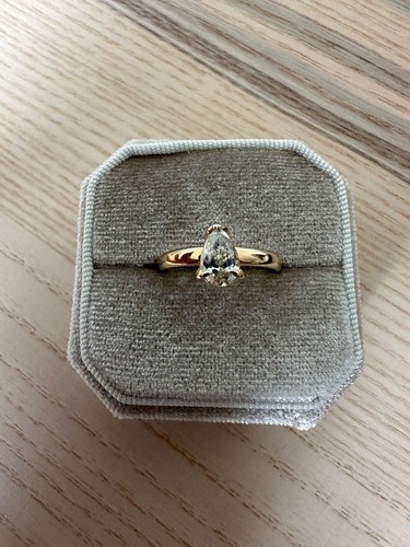 Bague fine solitaire - solitaire, diamant