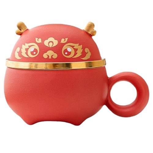 Tasse thé avec - thé, couvercle