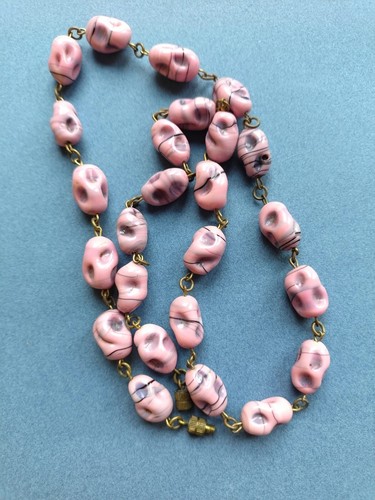 Ancien collier perles - perles, pâte