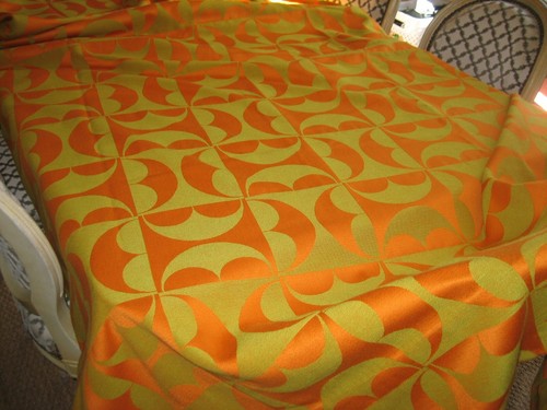 Vintage rideau tissu - rideau, ancien
