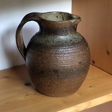 MICHEL VERGNES Pansu Pitcher Stoneware Cooking Wood 1960 Era Digan Montreau Lohoff