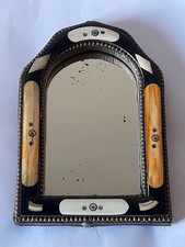 ancien petit miroir marocain Afrique du nord en incrustation et marqueterie