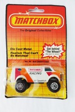 Vintage Matchbox No.44 4x4 Chevy Van on 1983 card
