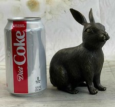 Sculpture En Bronze De Lapin