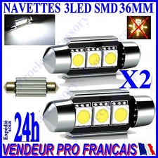 2 AMPOULE NAVETTE 3 LED C5W