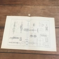 Mineral Industry Engraving N19 1878 Exhibition Rotary Drone Drone 