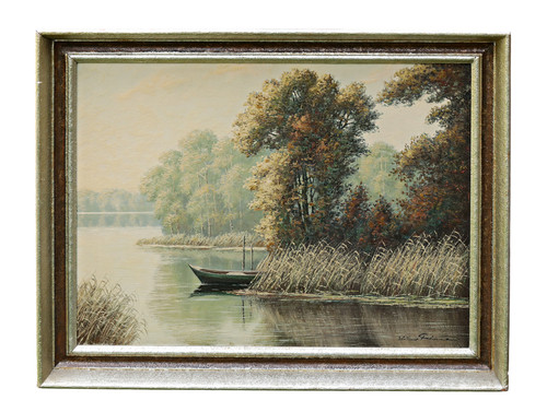 Huile sur toile signée bruno - toile,