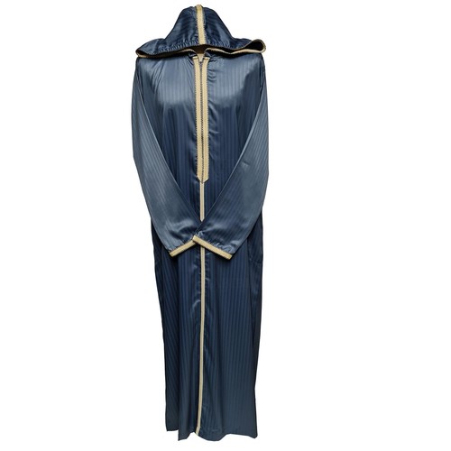 Djellaba col zippé capuche - col,
