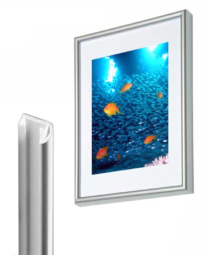 Cadre photo plastique argent