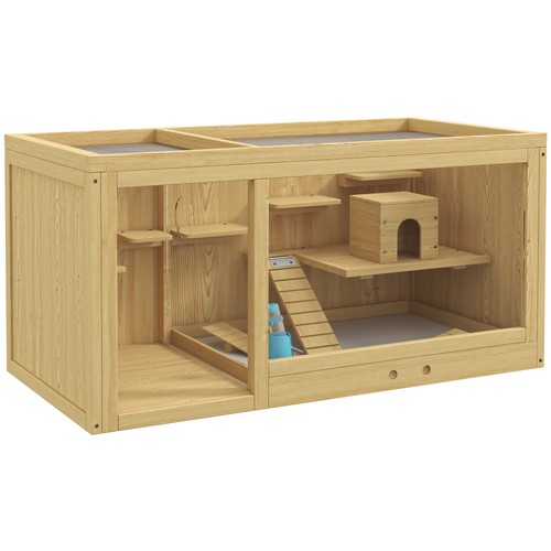 Tier wooden hamster cage - hamster,