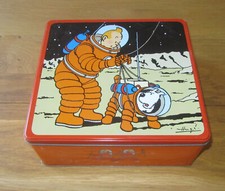BOITE TINTIN DELACRE --ON A MARCHE SUR LA LUNE --