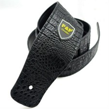 Cuir PU Guitare Sangle Motif crocodile Grain Basse Acoustique Ceinture Réglable