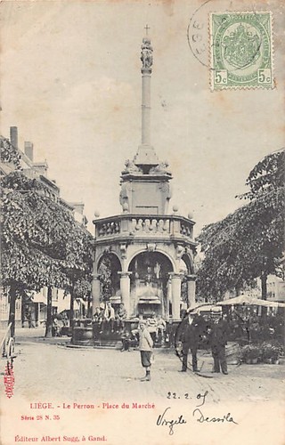 Belgique liège le perron - -,