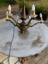 lustre ancien en bronze et