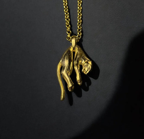 Collier panthère or - panthère, en