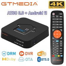 4K ATSC 3.0/1.0 Receiver DRM Recording DVR ATSC Tuner + Android 11.0 TV Box 2in1