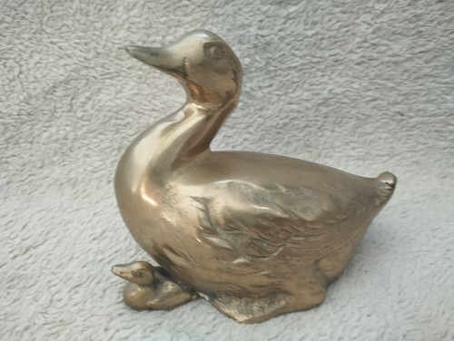 Figurine canard laiton - figurine,