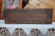 Vintage Wooden Kraft Process Swiss Cheese Box - 5lbs - Chicago, IL.