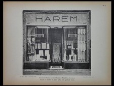 BONNETERIE HAREM, MAGASIN MODE PARIS, 255 RUE SAINT HONORE - PLANCHE 1925 - PROU