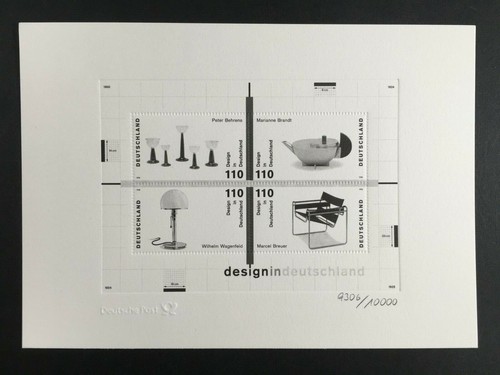 Germany 1998 art sheet bauhaus - germany, art-sheet