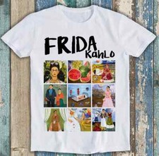 Frida Kahlo Artworks Paints Collage Limited Edition Funny Gift Tee T Shirt M1593