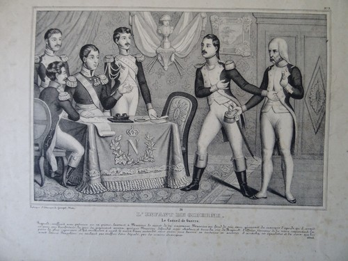 Litho xix bataille - xix, napoleon