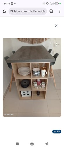 Ensemble table chaises - table,