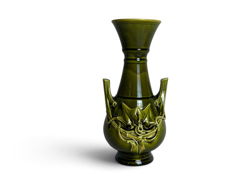 Art nouveau vase barbotine - nouveau,,