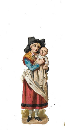 Ancien chromo découpis 12 - ancien, h.