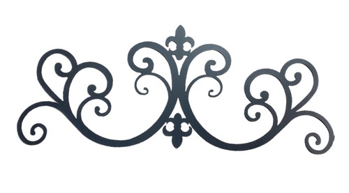 Wrought iron metal scrolled - wrought,