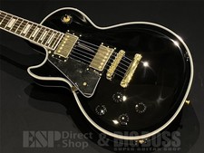 Guitare électrique (GrassRoots) G-LP-CTM gaucher noir type personnalisé Les P...