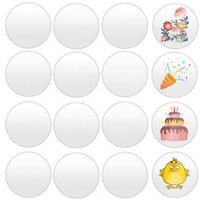 Acrylique Transparent Panneau Acrylique Rond 16Pièces 5cm Plaque Plexiglas Di...