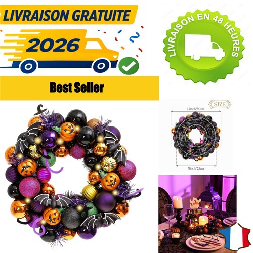 Couronne halloween cm - couronne, 30