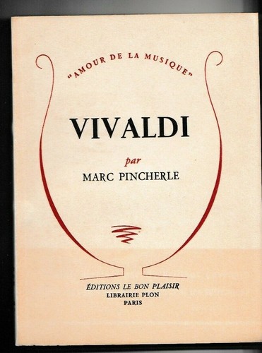 Pincherle vivaldi livre - pincherle,
