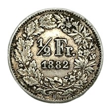 Suisse 1/2 Franc 1882 Berne
