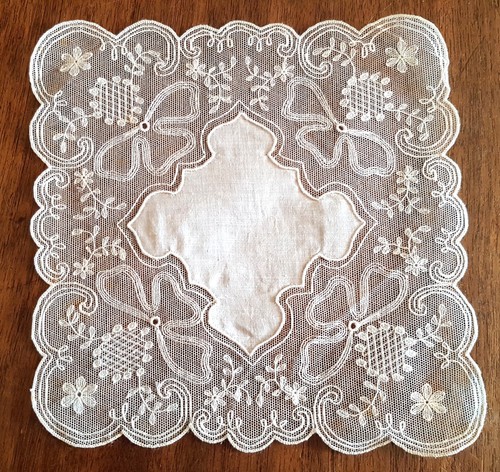 Napperon ancien tulle - -ancien,