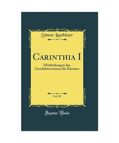 Carinthia vol 81 - carinthia,